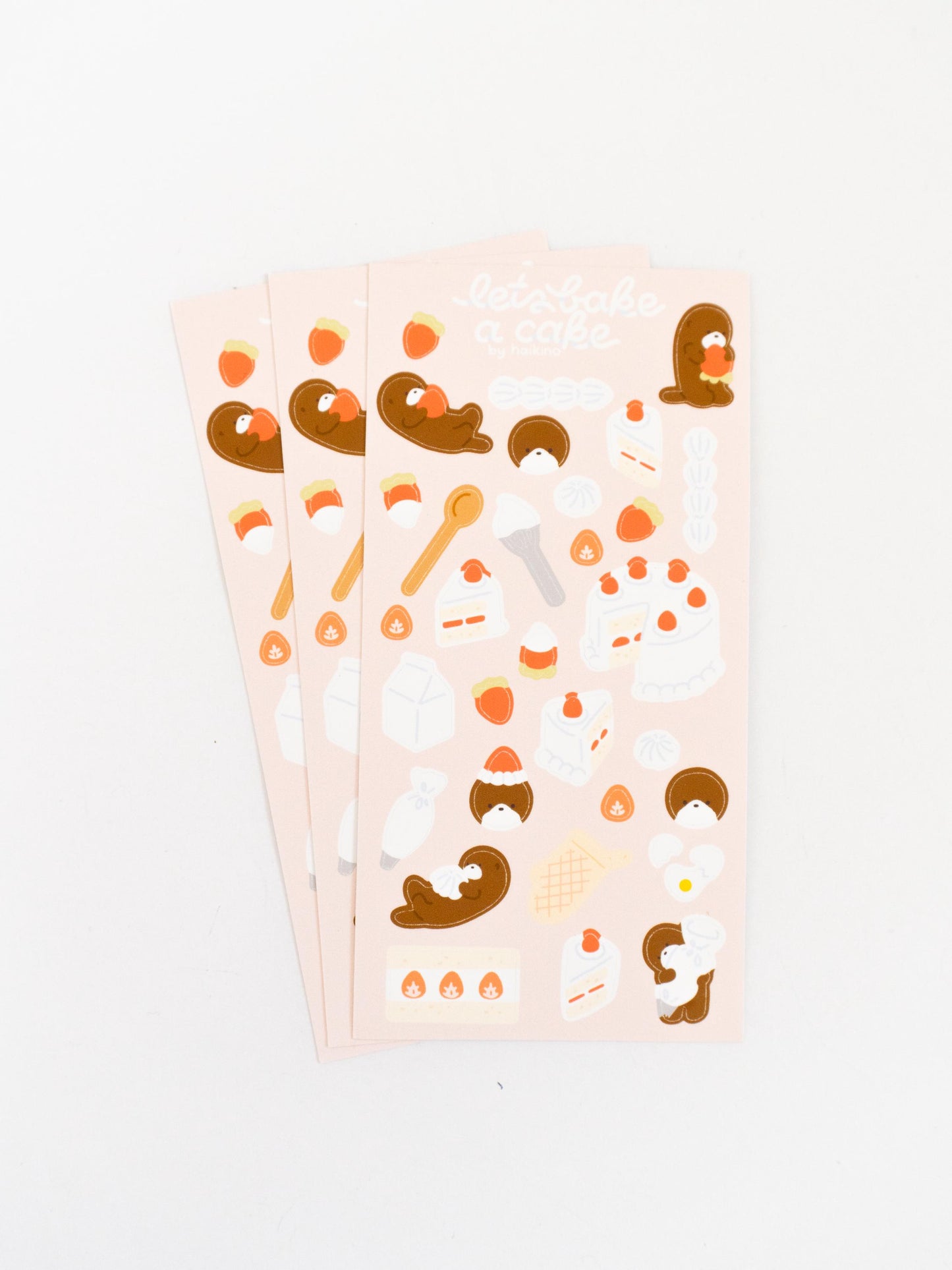 Let's Bake A Cake Sticker Sheet