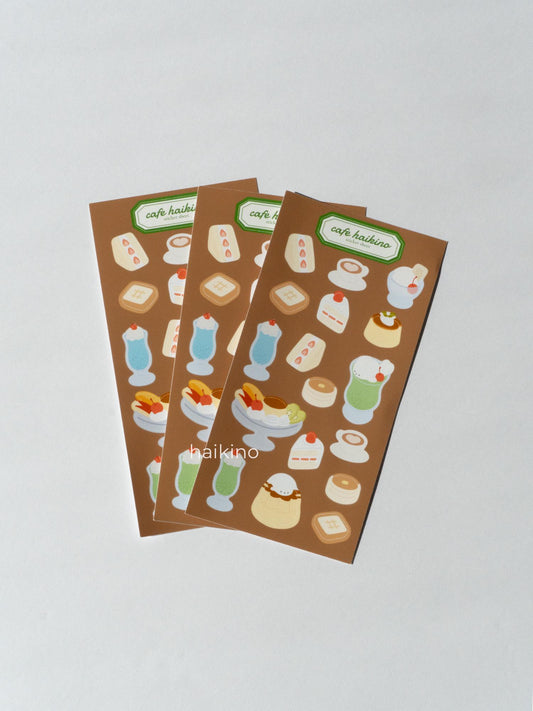 Retro Cafe Sticker Sheet