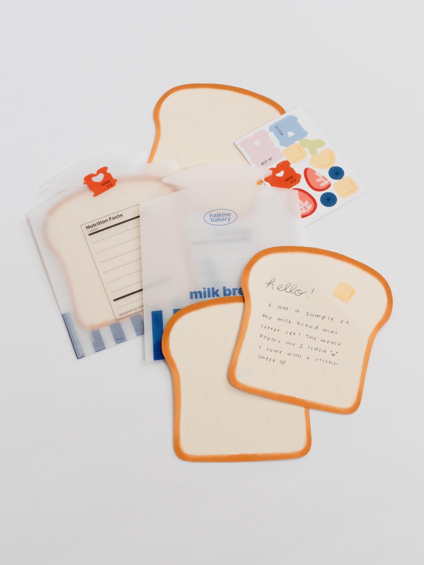 Milk Bread Letter Set