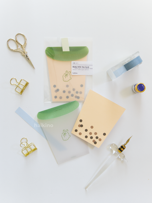 Boba Milk Tea Greeting Card