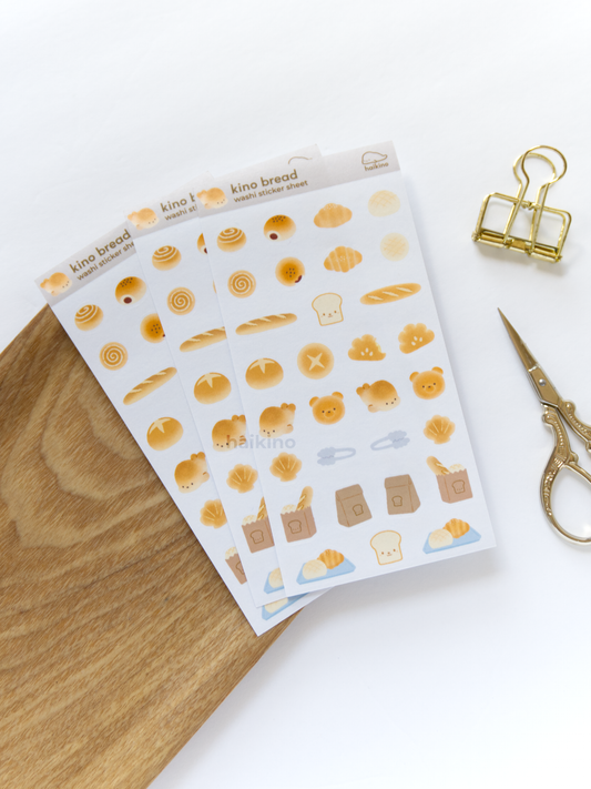 Bread Washi Sticker Sheet