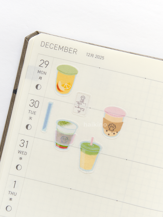Drinks Washi Sticker Sheet