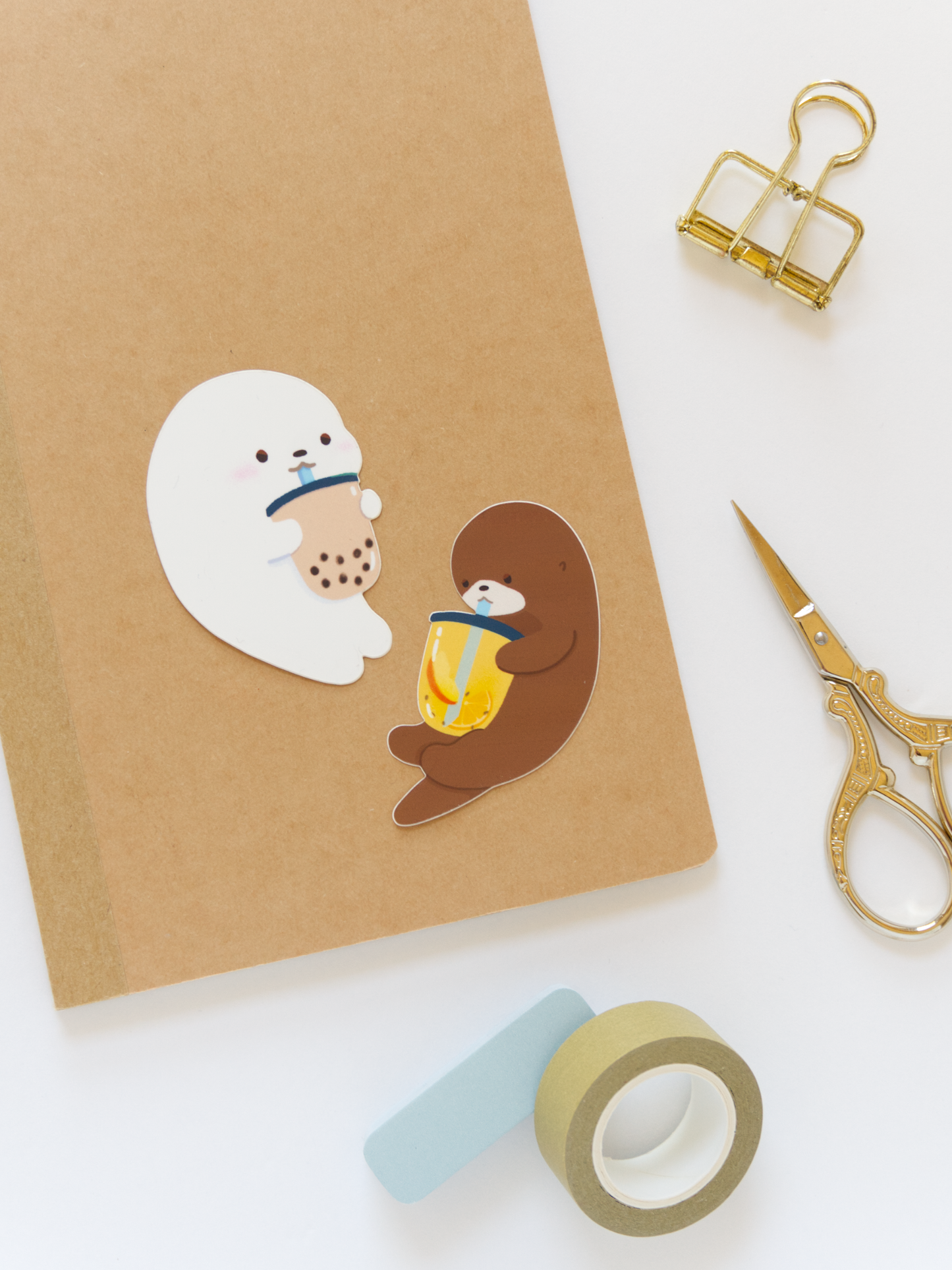 Boba Kino and Koko Sticker