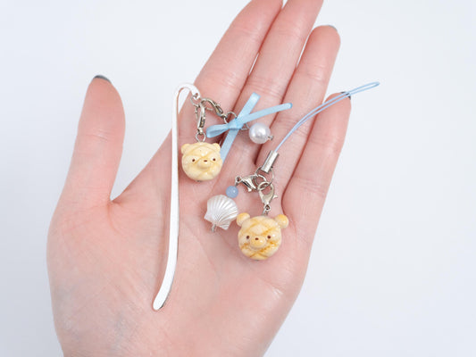 Melon Bread Bear Charm