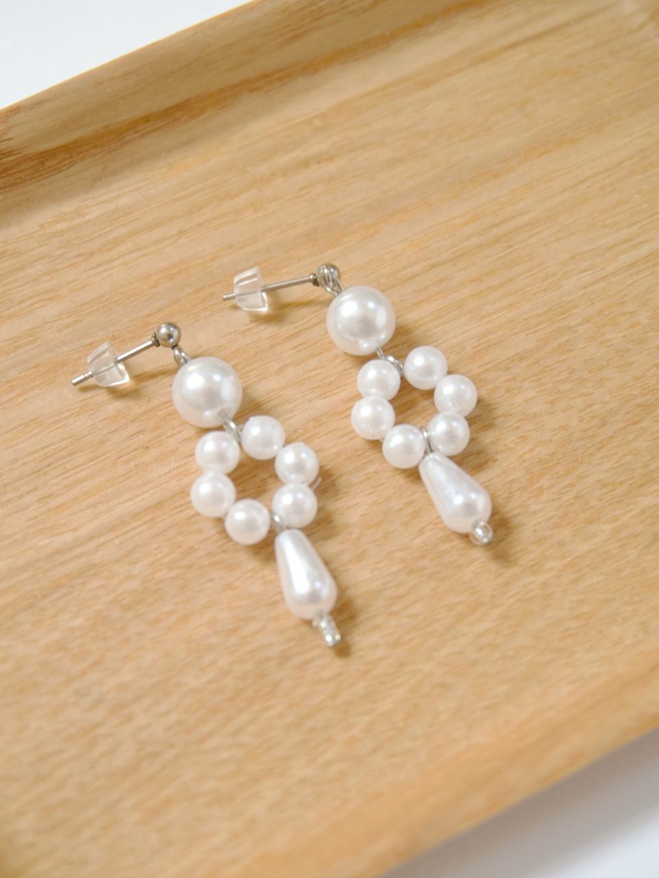 Pearl Wreath Drop Earring