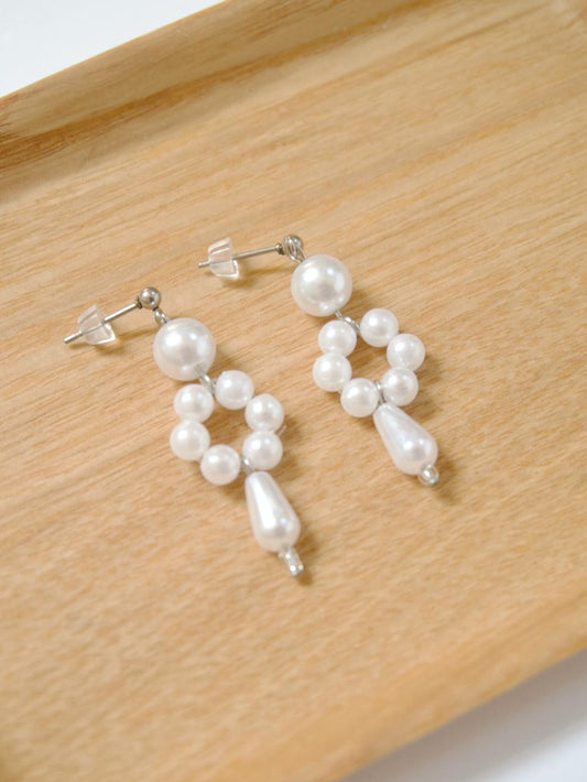 Pearl Wreath Drop Earring