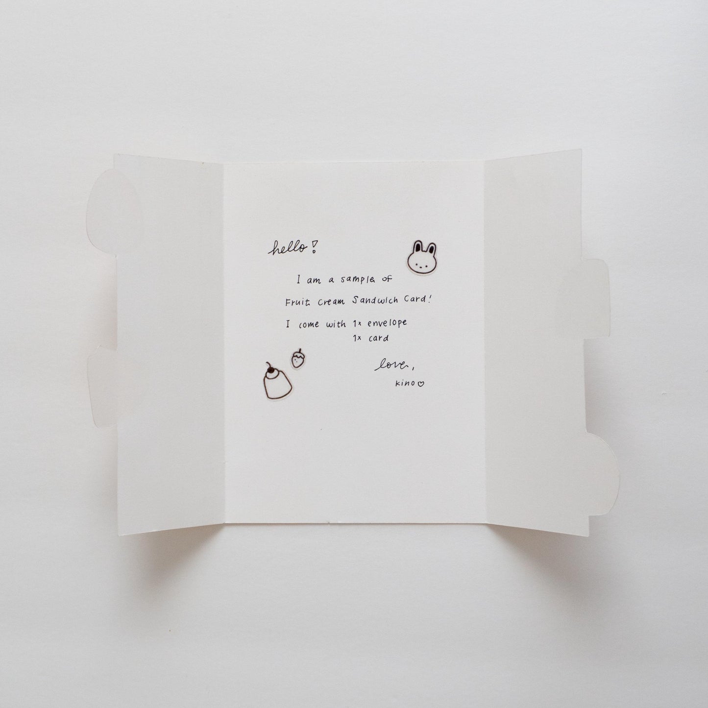 Fruit Cream Sandwich Greeting Card