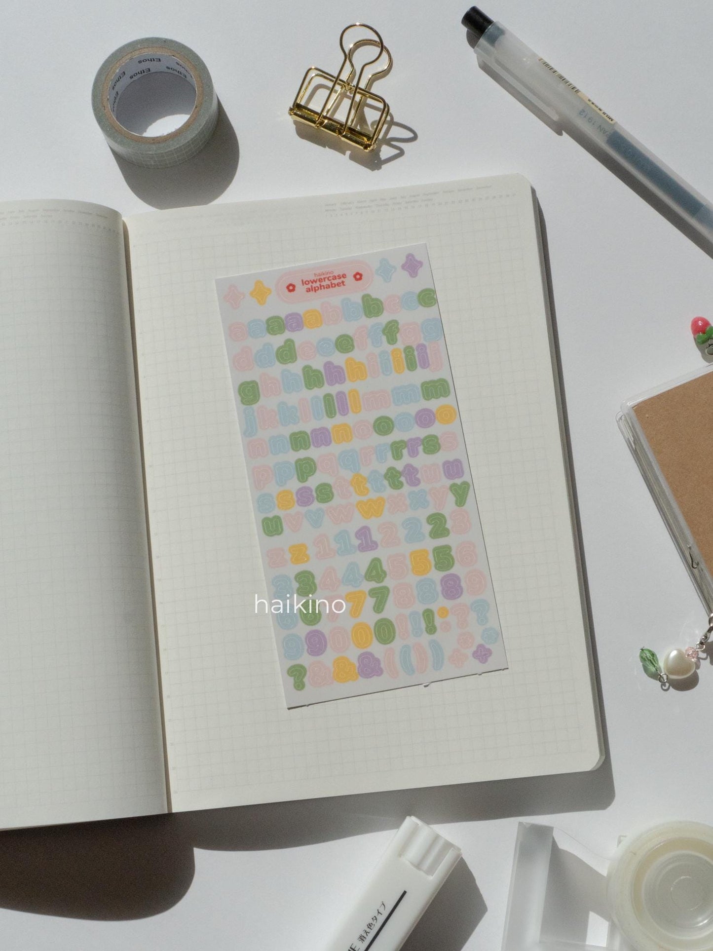 Holographic Alphabet Sticker Sheet