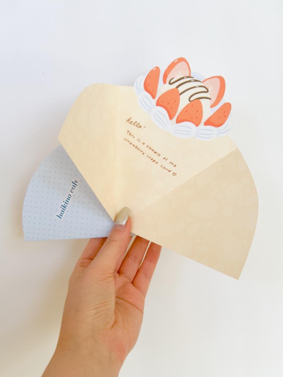 Strawberry Crepe Greeting Card