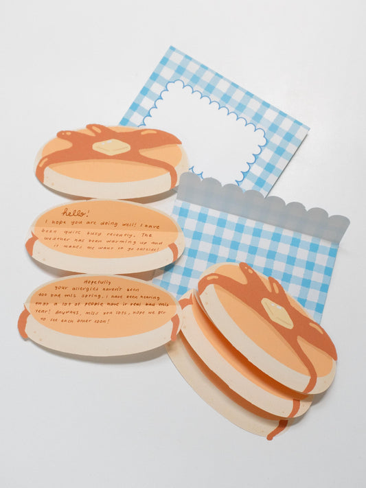 Folding Pancake Stack Letter Set