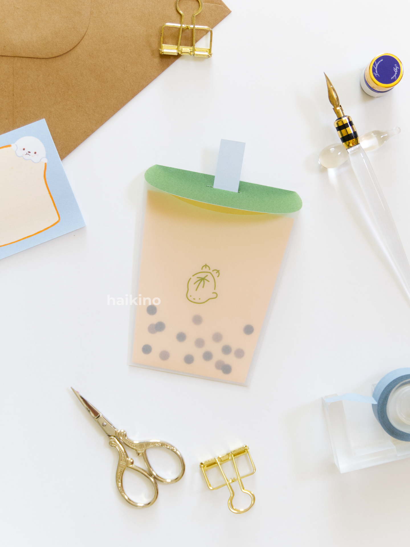 Boba Milk Tea Greeting Card