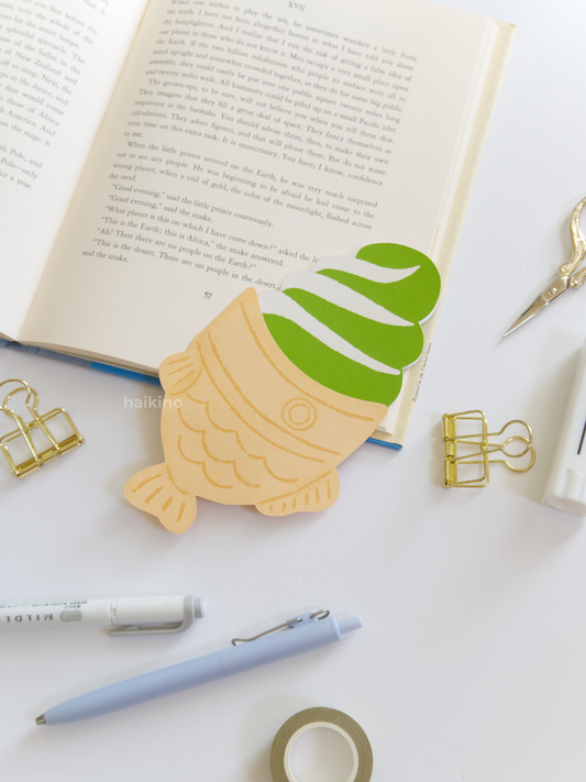 Taiyaki Matcha Swirl Soft Serve Greeting Card