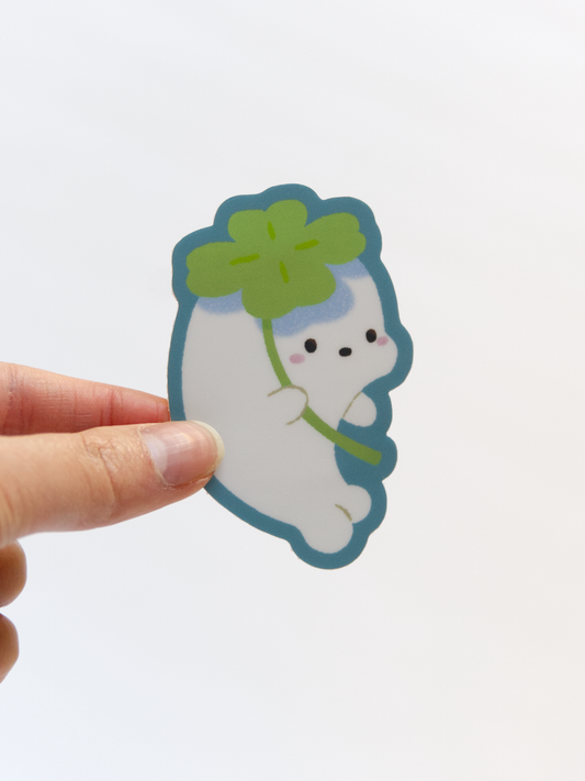 [B-Grade] Lucky Clover Kino Large Holographic Sticker