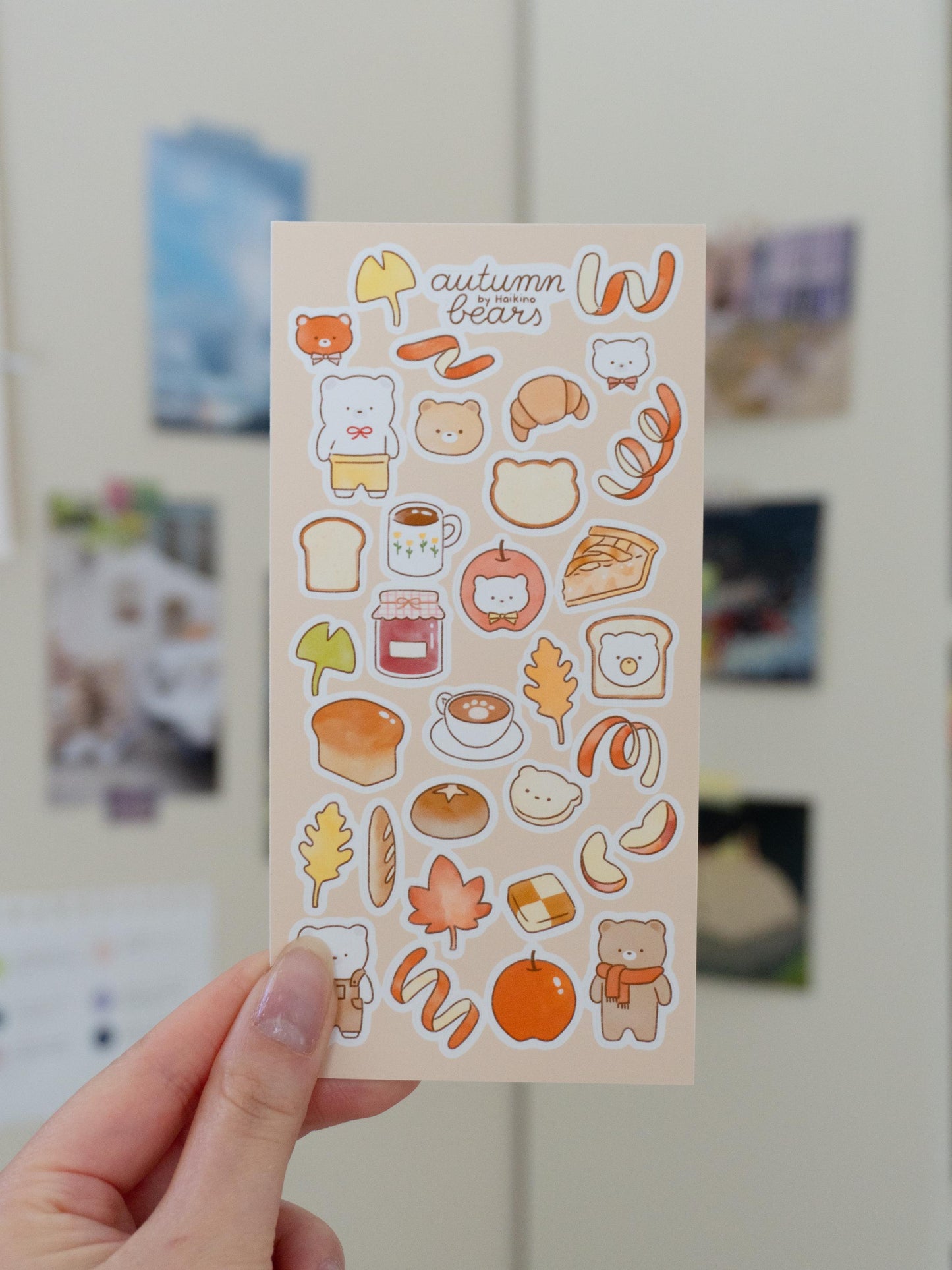 Autumn Bears Sticker Sheet