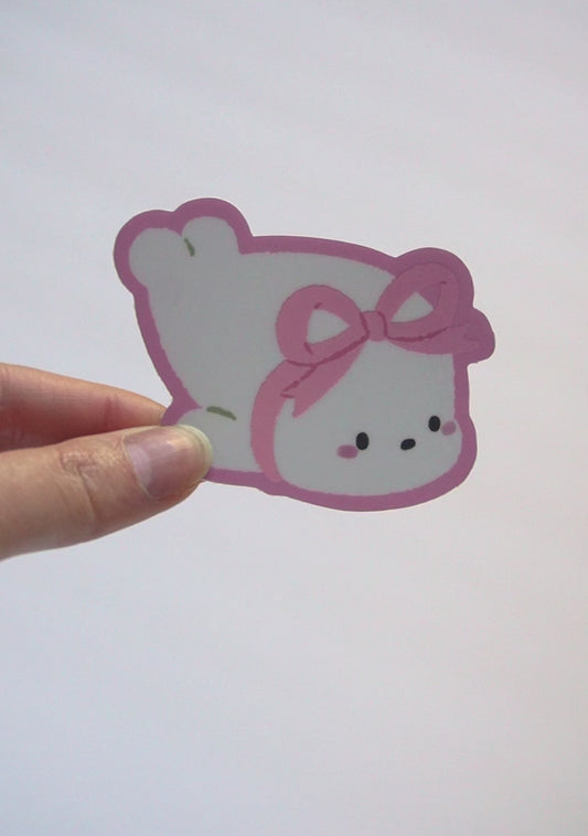 [B-Grade] Coquette Kino Bow Large Holographic Sticker